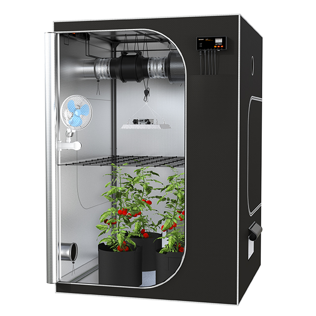 2026 Best Selling Mylar Fabric Smart Control 90x90x180cm Hydroponic Full Complete Grow Tent Kit For Plant Growth