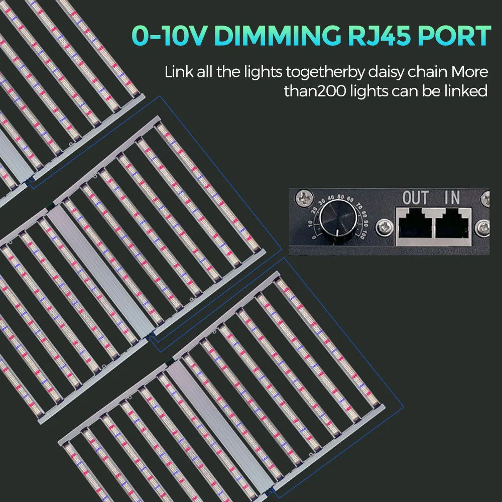 1200W OEM Custom Spectrum LED Plant Grow Light with UL Driver for Vertical Farming Applications
