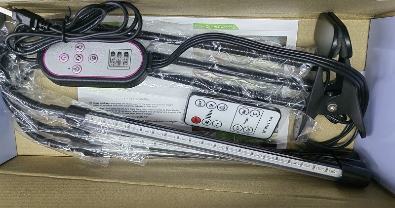 LED Plant Grow Light Clip Timer Full-Spectrum Sunlight Succulent Flower Herb Seedling Supplemental Lighting Lamp USB Interface