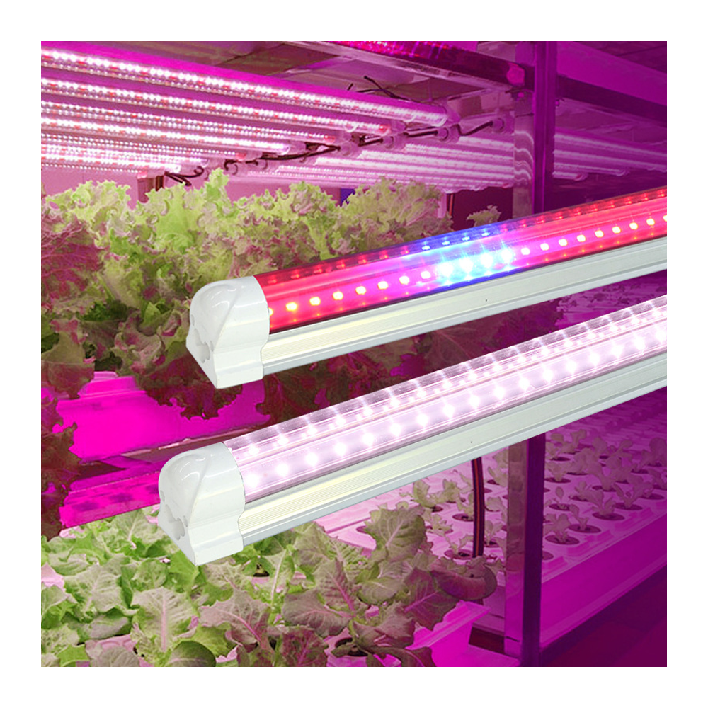 T8 LED Grow Light High Output Full Spectrum Sunlight Replacement LED Grow Light for Vegetables Greenhouse Vertical Farm Use