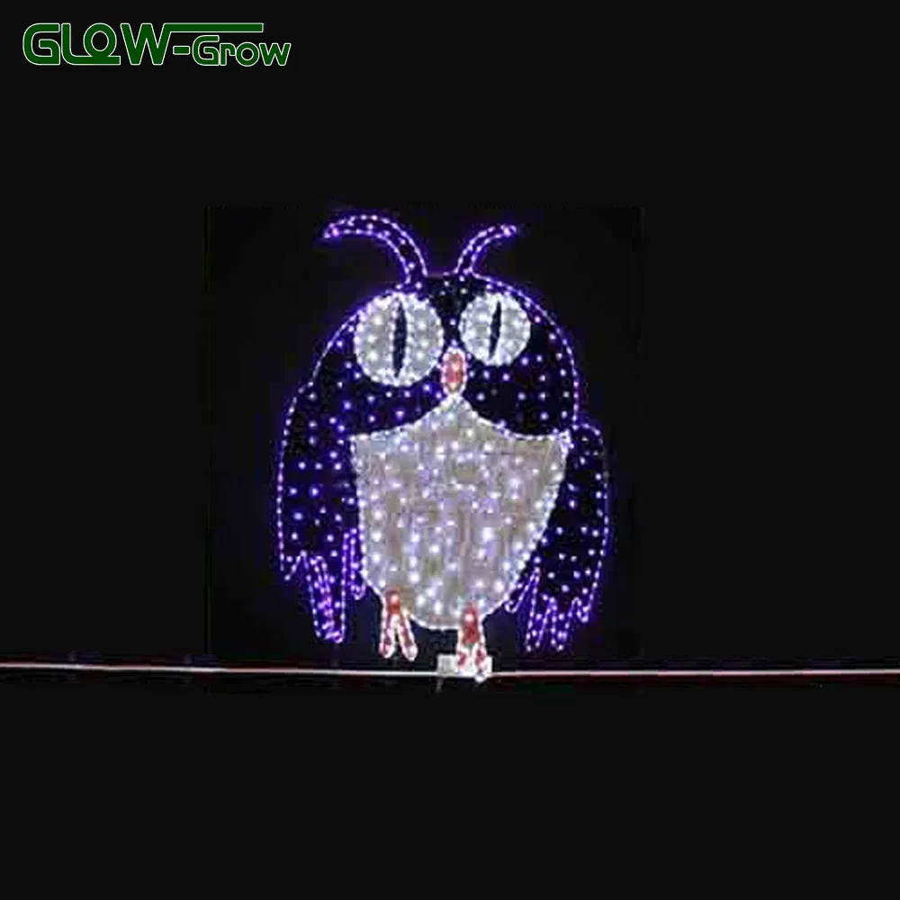 Indoor Outdoor Use Halloween Spider Purple LED Rope Motif Light for Home Decoration
