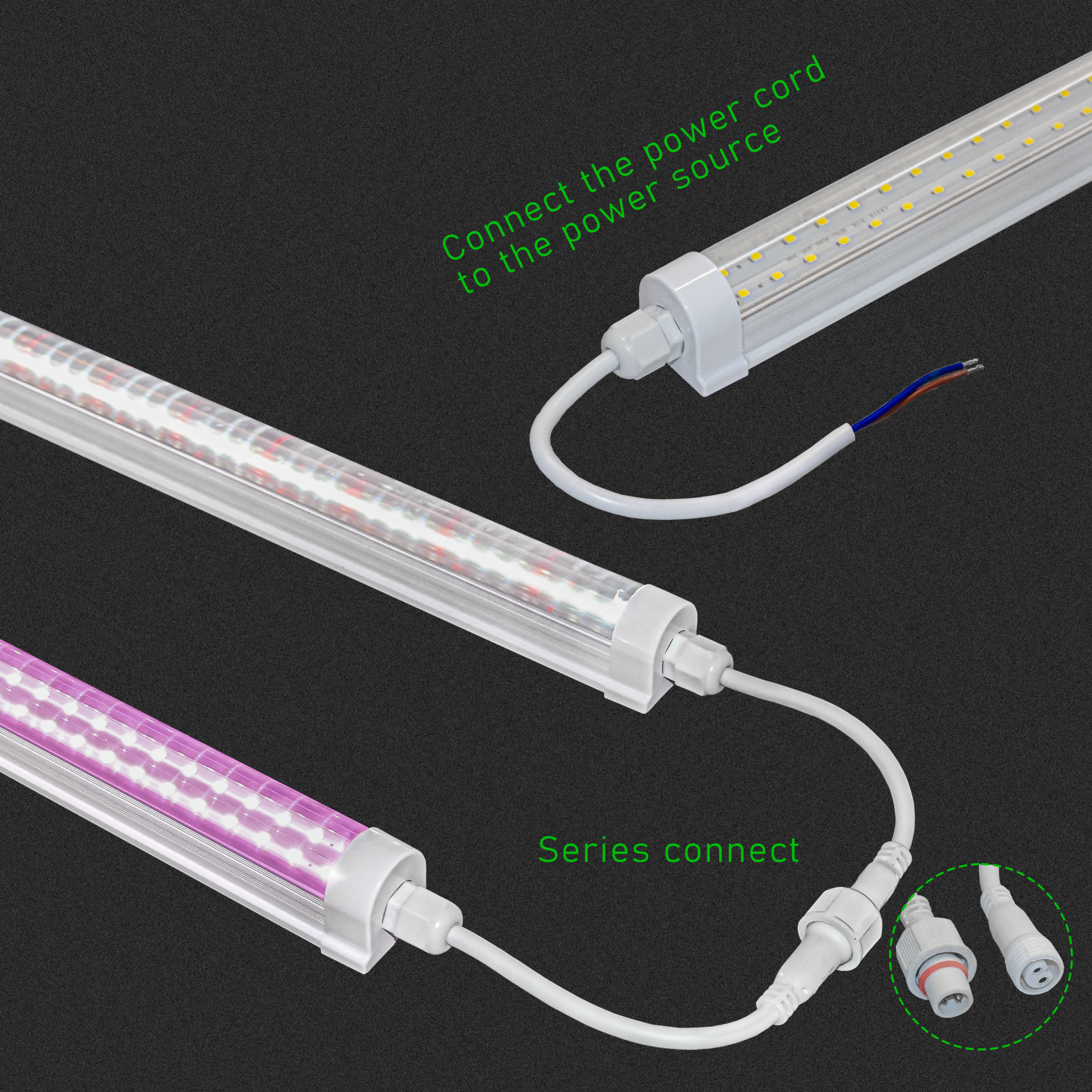 Plant Supplementary Light Hydroponics Full Spectrum Linkable Aluminum Profiles LED Grow Light
