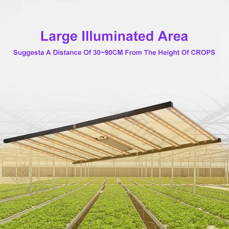 High-Rate Folding LED Plant Growth Lamp with Full-Spectrum Adjustable Light IP66 Greenhouse Flower Planting Supplementary Light