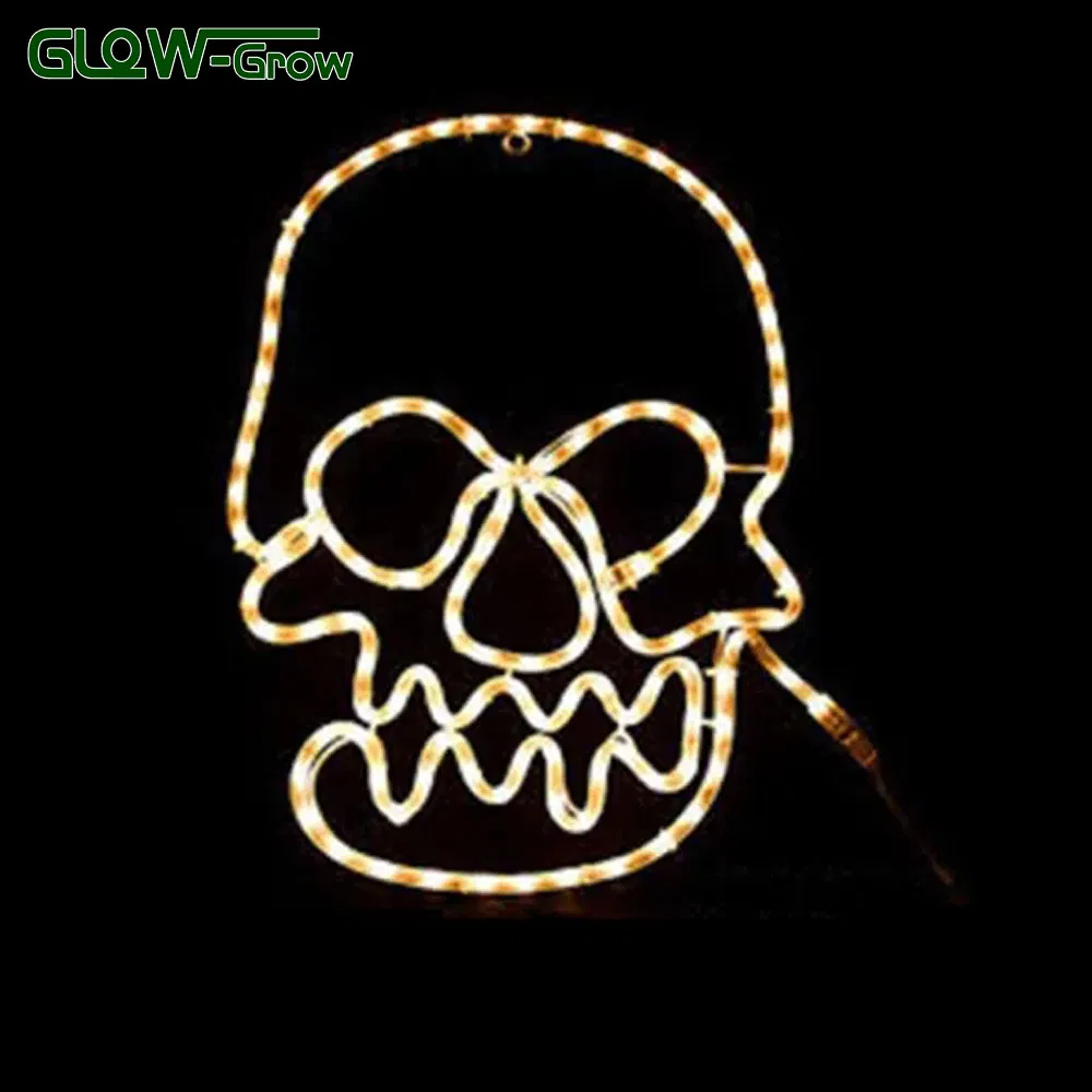 Pure White Halloween Spider Web LED Rope Motif Light for Bedroom Home Holiday Garden Decoration