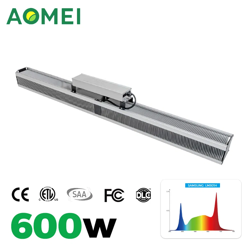 600W Full Spectrum Daisy Chain 0-10V Dimmable LED Plant Grow Light for Indoor Vertical Farming