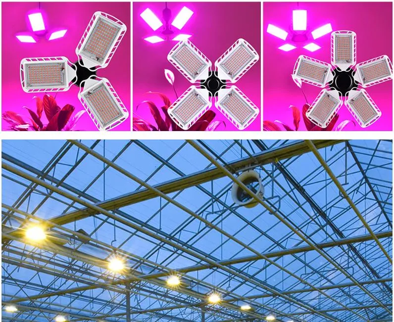 Foldable Fan Blade Full Spectrum LED Grow Light Detailed Photo 5