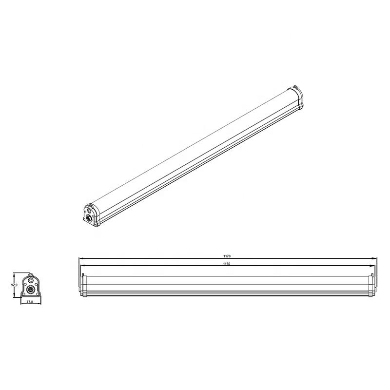 Full Spectrum LED Grow Light Bar 150W Dimmable Linear Plant Grow Tube with Adjustable Tripod Stand Veg Bloom