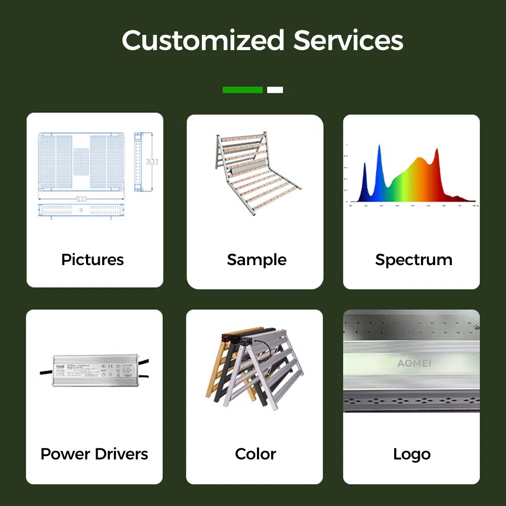 Commercial Grade 1300W Detachable LED Grow Light, RJ45 Series Connection, Full Spectrum for Vertical Farming