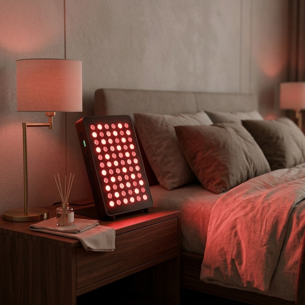 SUNGLOR SG-AL-300 Aluminum Housing Red Light Therapy Panel 70 LEDs 5-Band NIR Spectrum Device With Pulse And Time