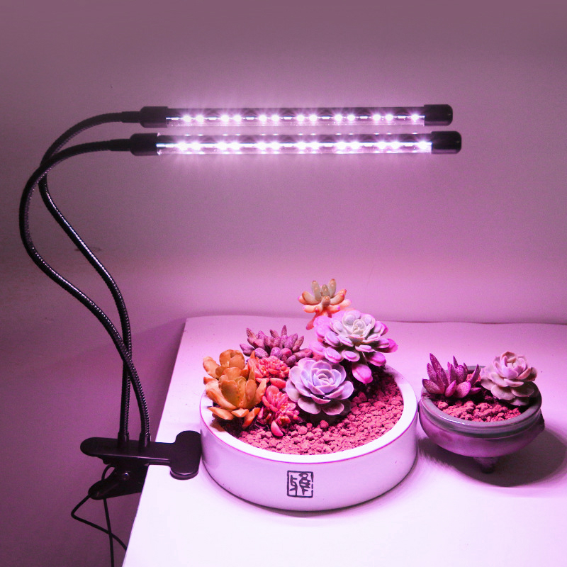 LED Grow Light Full Spectrum 2 Heads 5730 Flexible And Adjustable Plant Grow Light