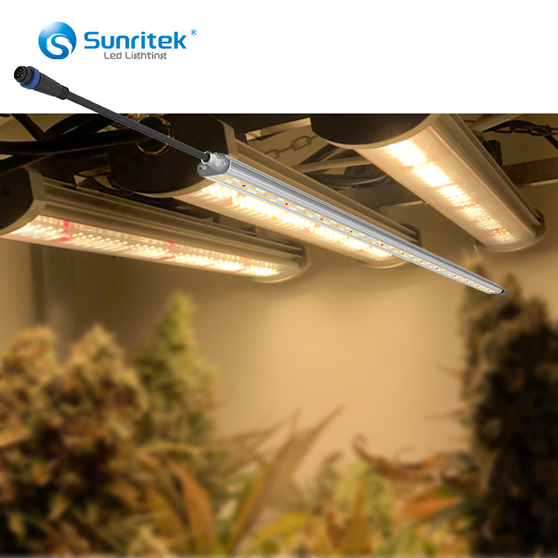 Factory Aluminum 40w 80w 120w Waterproof Full Spectrum Hydroponic Plant Dimmable Bar Style Led Grow Light