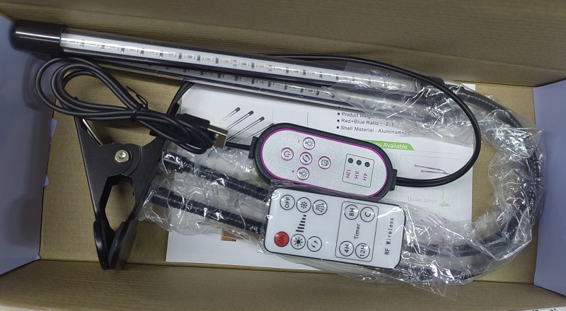 LED Plant Grow Light Clip Timer Full-Spectrum Sunlight Succulent Flower Herb Seedling Supplemental Lighting Lamp USB Interface