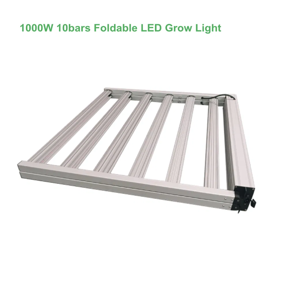 New Foldable 1000W Knob Dimmer Waterproof Hydroponic Greenhouse UV Purple LED Plant Light Lm301 8 Bar Full Spectrum Grow Light