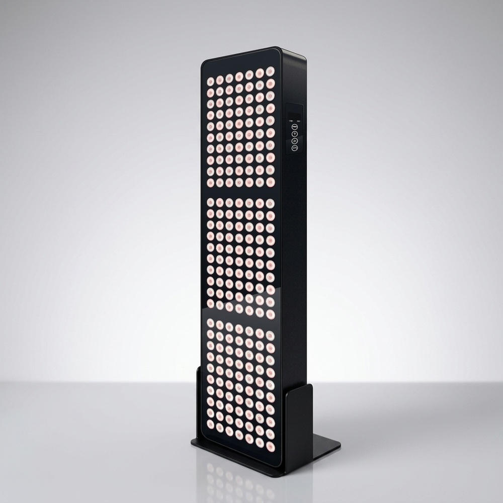 Professional Aluminum Red Light Therapy Device SUNGLOR SG-AL-1000 210 LEDs NIR 630nm 660nm 810nm 830nm 850nm Panel With Timer