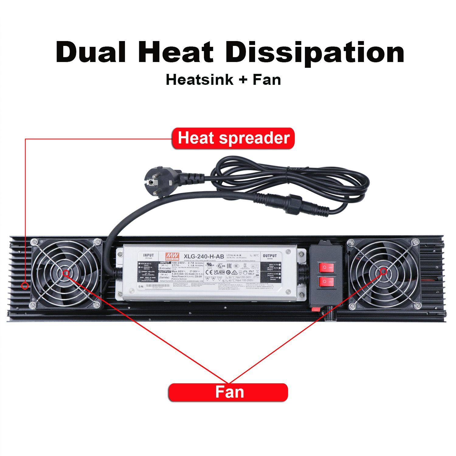 EU Stock Fast Delivery Phytolamp Aluminum Full Spectrum Led Grow Light LM301H 3500K IR UV Red 240w LED Grow Light