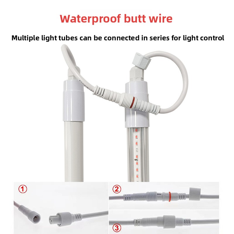 LED Full-Spectrum High-Efficiency T8 Plant Grow Light IP44 Rated 120 Lm/W 1700 Lumens Supplemental Lighting for Vegetables