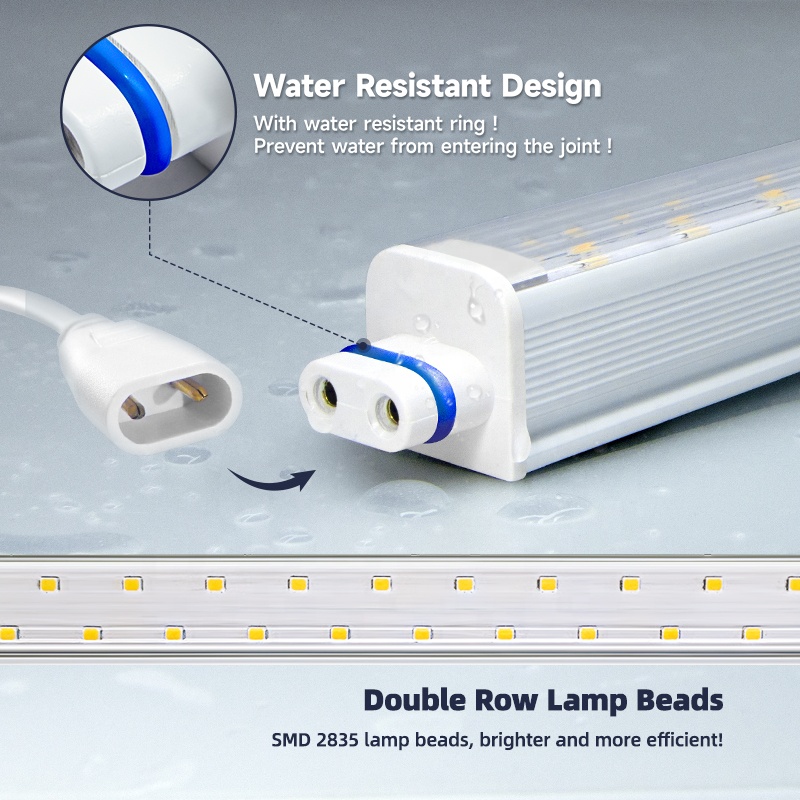 Barrina Plant Grow Lights Tube Grow Lights With Timer Function Indoor Led T5 Plant Grow Tube Light