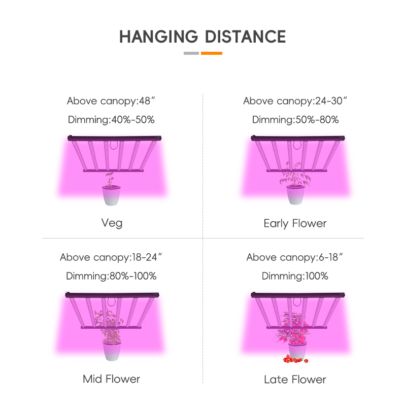 Dimmable1000W 720W 640w 320w 240w Full Spectrum Grow Light 4*4 4x6ft Greenhouse Indoor Plants Commercial Led Grow Light