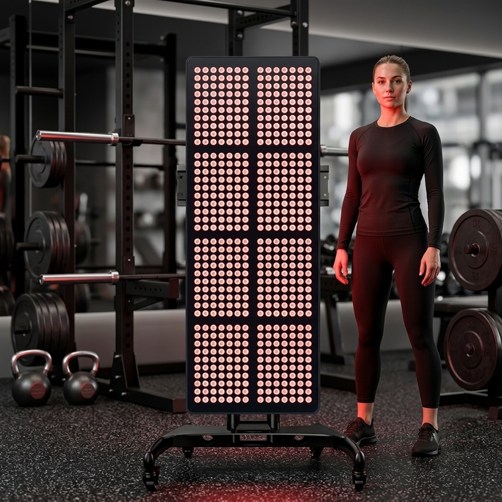 SUNGLOR SG-AL-2400 Professional 5-Band Red Light Therapy Panel 560 LEDs 660nm 850nm NIR Aluminum Light With Timer &amp; Pulse