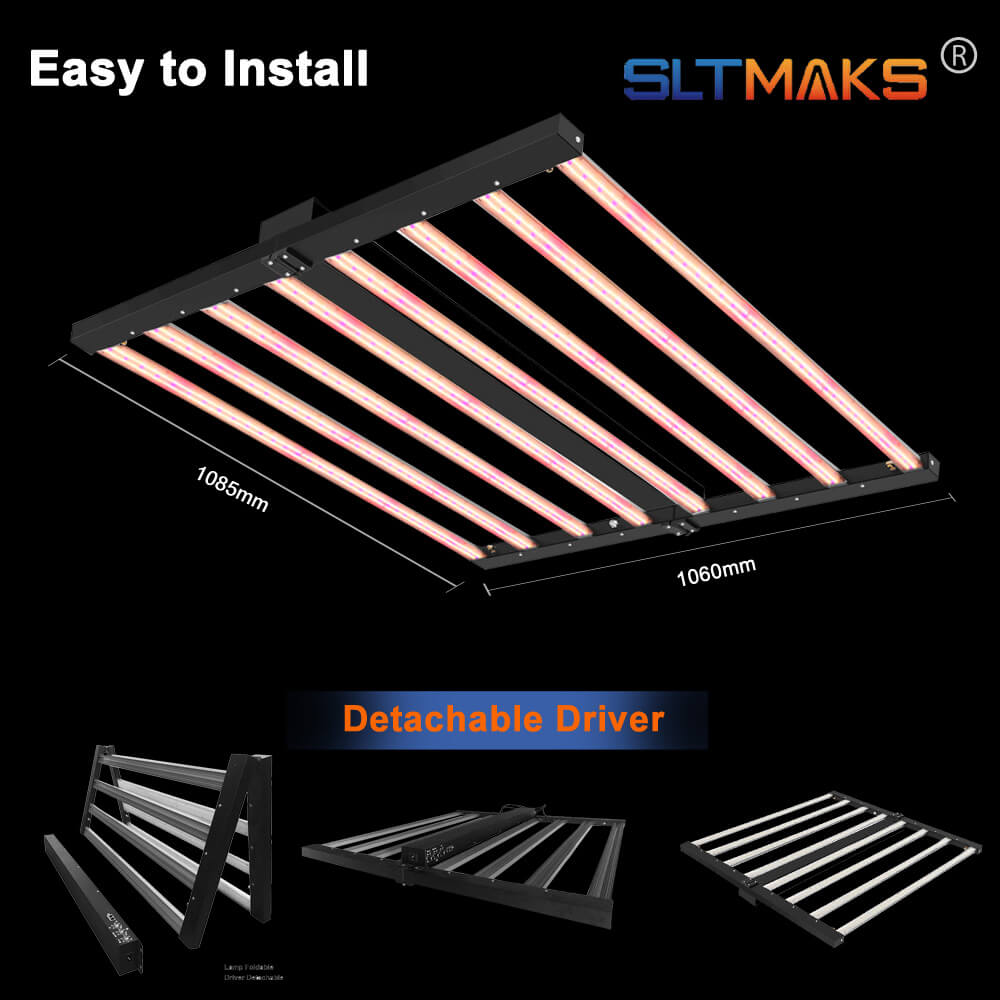Three Channel Led Grow Light 1000W Full Spectrum Led Samsung Bloom Booster UV IR Deep Red Supplemental Light Grow PPFD