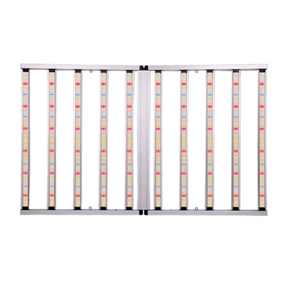 New Foldable 1000W Knob Dimmer Waterproof Hydroponic Greenhouse UV Purple LED Plant Light Lm301 8 Bar Full Spectrum Grow Light