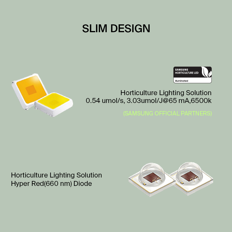 Sinowell Flexstar 120W Dimmable LED Grow Light Samsung LM301B with Far Red 660nm Board 120 Watt Grow Light