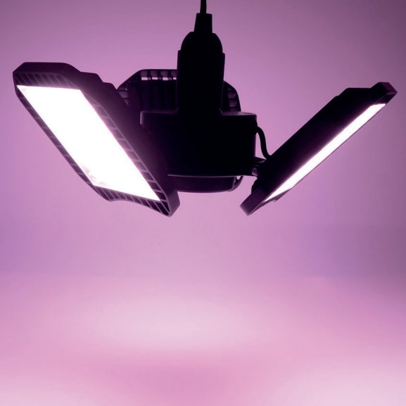 IP65 Vertical Farming Plant Spider Folding LED Grow Light 100-240 Volt 3 Leave Garage LED Grow Light E26 E27 Waterproof Plant Under Canopy Grow LED 3500K 660nm