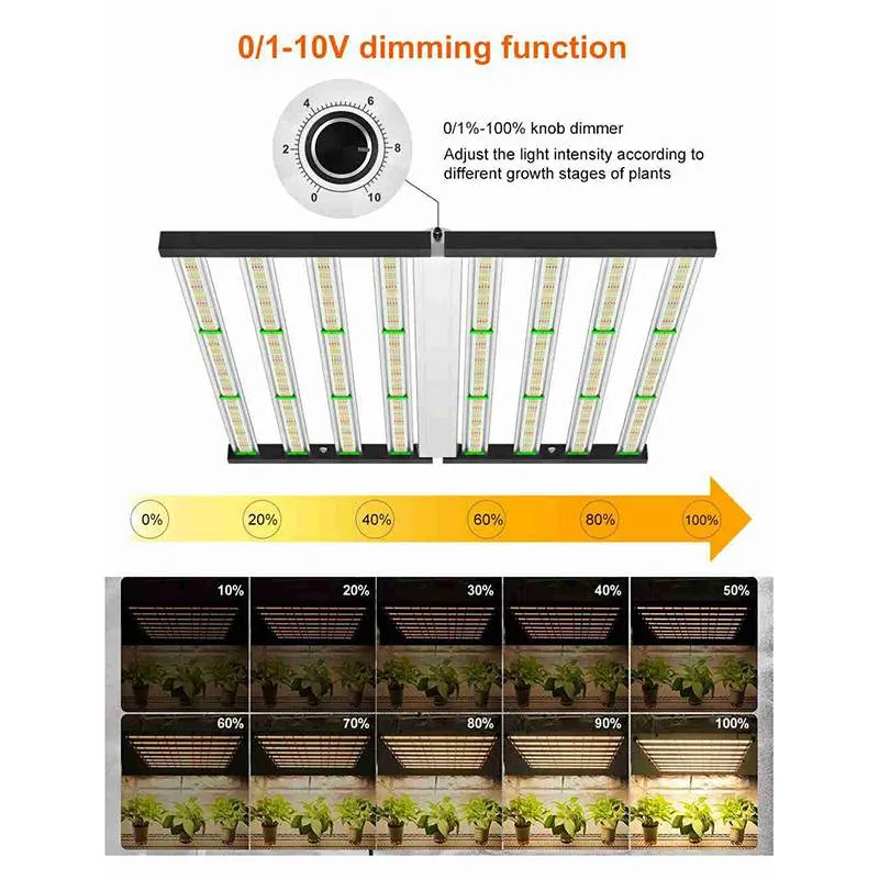 USA Warehouse LED Spider Grow Light for 5 Years Warranty