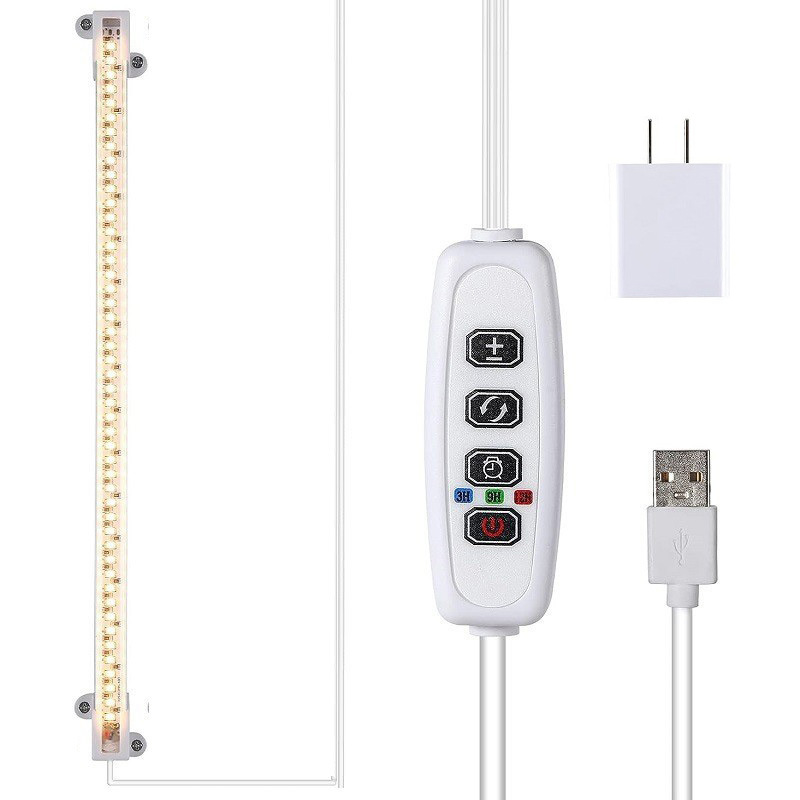 USB Timed Intelligent Dimming Solar Full-spectrum Flower Stand Plant Light Strip LED Plant Growth Lamp Supplementary Light