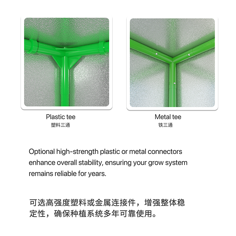 Grow Tent Grow Box Super Durable Material 600D Polyester Fiber High Reflective Mylar Film Metal Frame For Indoor Growing