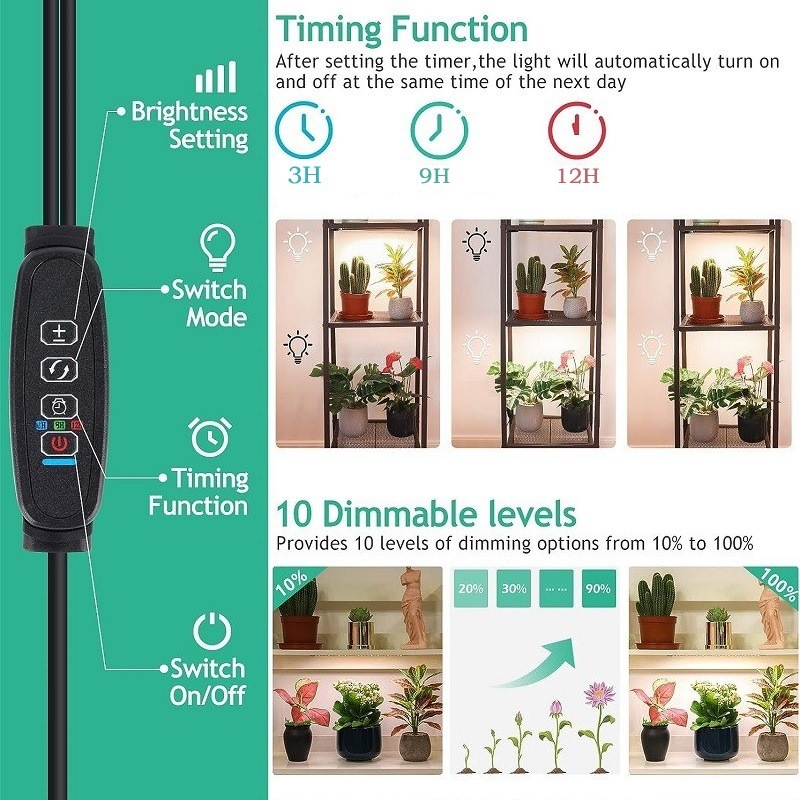 LED Quantum Board Aluminum Alloy Plant Growth Light Indoor Aquarium Seedling Landscape Full Spectrum Green Fleshy Plant