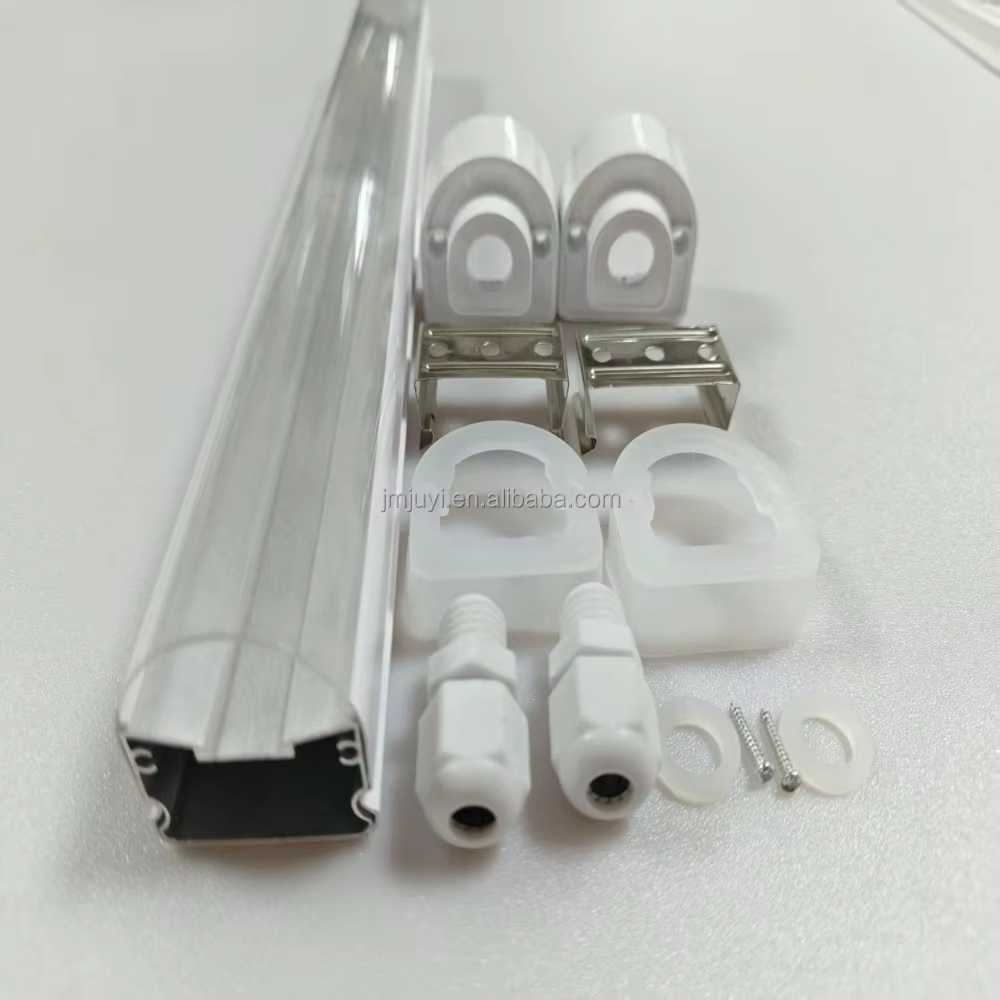 Waterproof Plastic-coated Aluminum LED Grow Light Tube IP66 Tri-proof High Power Full Spectrum Plant Grow Lamp Indoor Growth