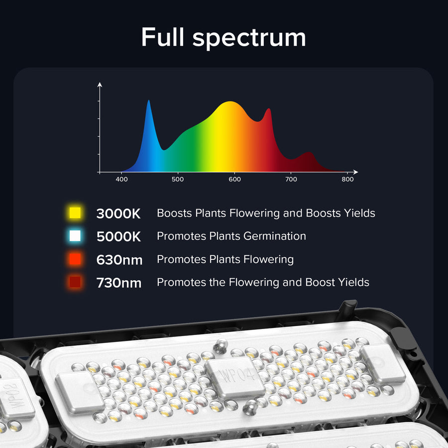 IP65 70W 100W 200W Full Cycle Spectrum High Power Led Grow Light For Garden Plants And Pot Plants