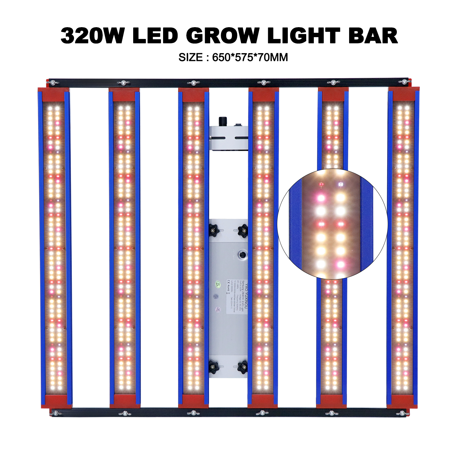 320w grow light bar spectrum info