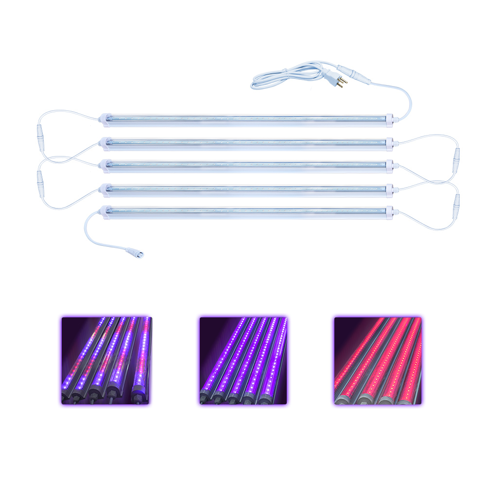 Hydroponics IP67 Waterproof Supplemental LED Light 18W 22W 36W UV IR NIR LED Tube Grow Light