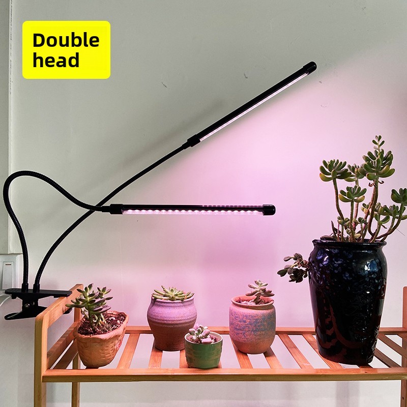 LED Plant Grow Light Clip Timer Full-Spectrum Sunlight Succulent Flower Herb Seedling Supplemental Lighting Lamp USB Interface