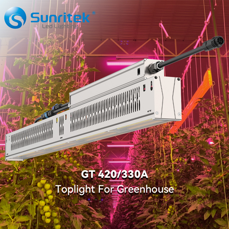 Upgraded Aluminum Linear LED Grow Light GT 420W/330W GR9 High Yield IP65 Bloom Indoor Greenhouse 5-Year Warranty