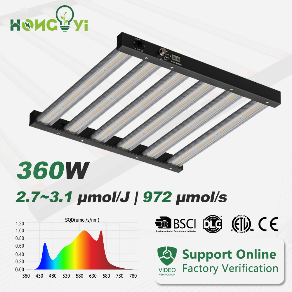 Aluminum Body LED Grow Lights 360W/720W/150W/250W Full Spectrum Plant Light LED Lm301h 6 Bars Built-in Driver