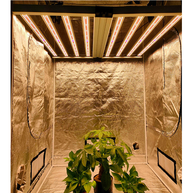 480W Foldable 6-Bar LED Grow Light Aluminum Body IP65 for Greenhouse Vegetable &amp; Bloom Application 1000W Power