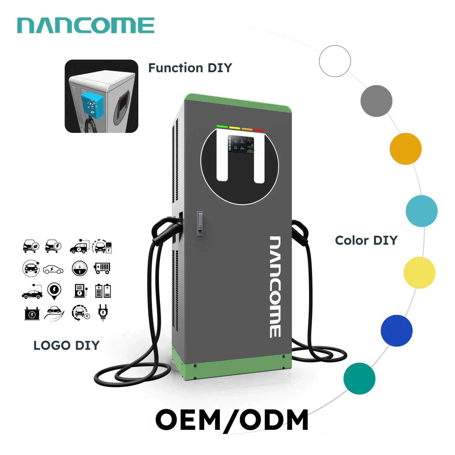 High Power 160kw Fast EV Charger DC Electric Vehicle Charging Station