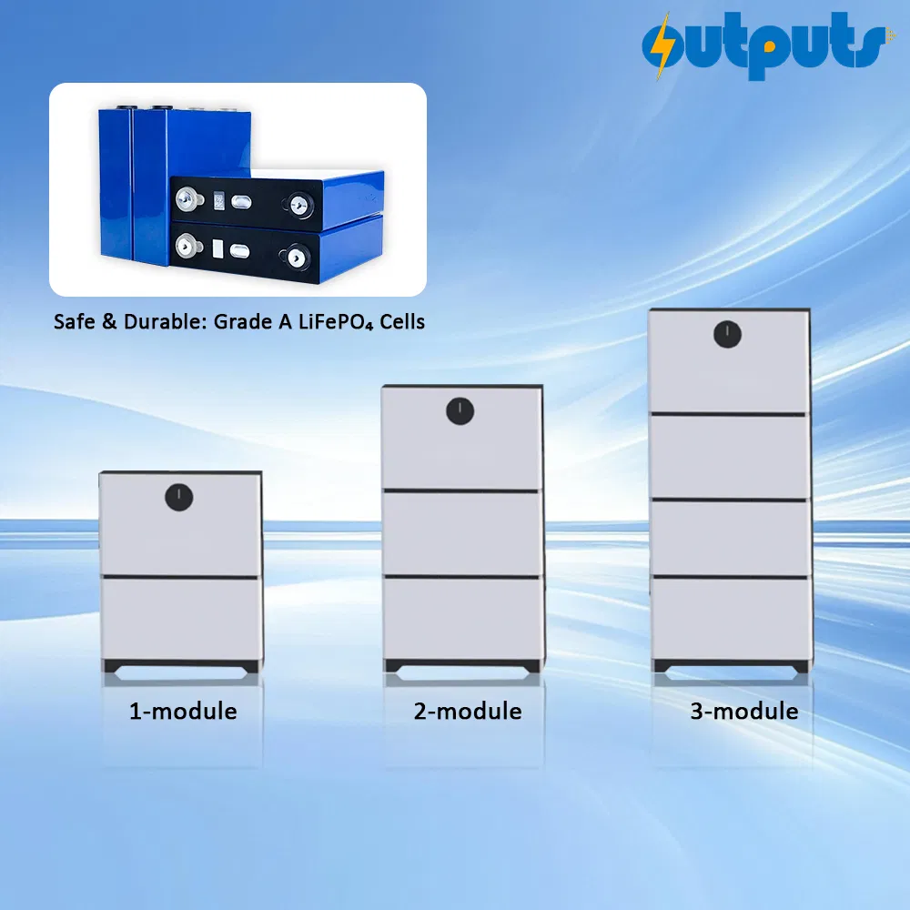 Micro Stackable Power System All-in-One Unit 51.2V Small Space Solar Home Battery Storage