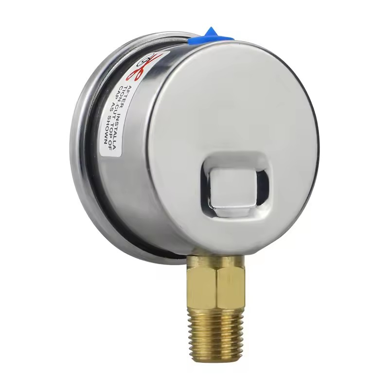 0-100bar/0-2500bar Pressure Gauge for Hydraulic Tools for Hydraulic Wrench Pump Bottom Connection 1/4 Stainless Steel Liquid Filled Vacuum Pressure Gauge