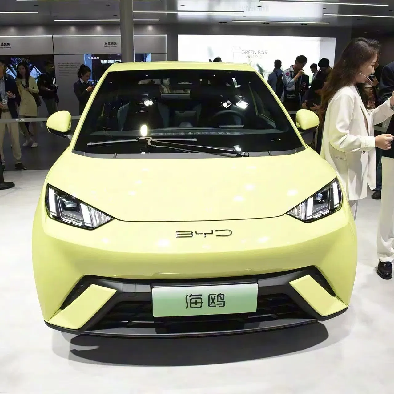 Electric. Byd Dolphin Surf: Foldable Rear Seats Wireless Charging Practical EV