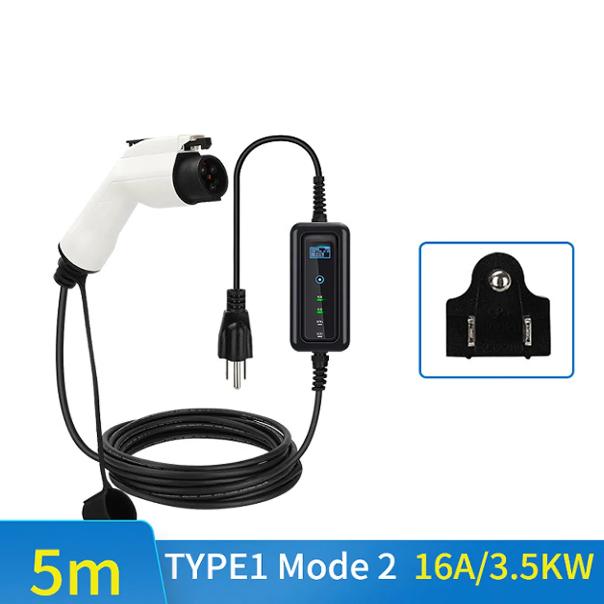 EV Type1 J1772 16A Portable EV Charger with Car New Energy Vehicle American Standard with Carb Requirement