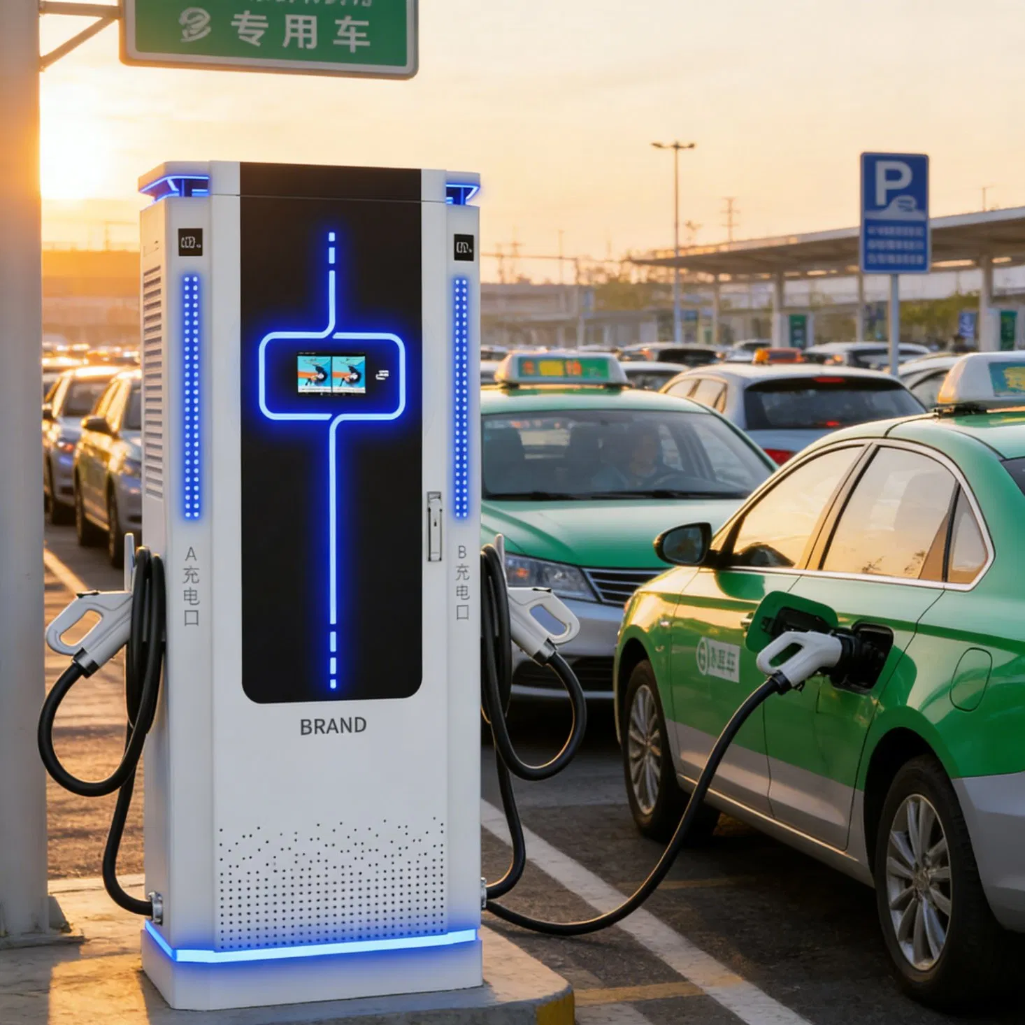 EV Charging Station Ocpp 80kw 120kw 160kw 200kw Electric Vehicle Charging Station CCS2 Byd Charging Station