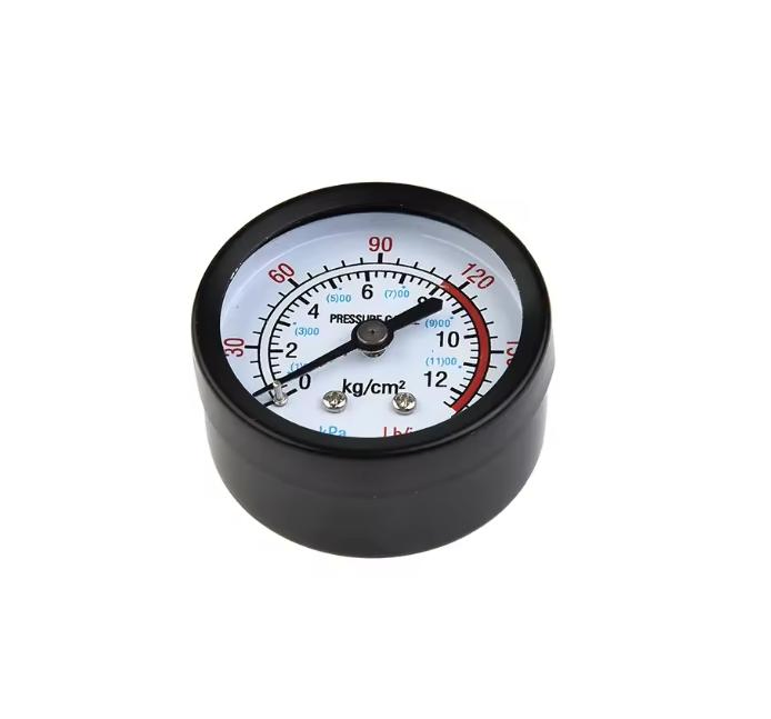 Air Compressor Pneumatic Hydraulic Fluid Pressure Gauge 13mm Gas Test Pressure Gauge with 3/4'' Fnpt Test Valve Adapter