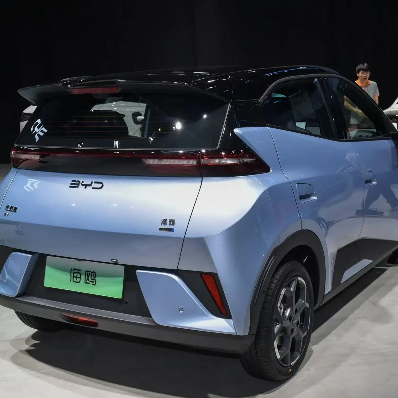 Electric. Byd Dolphin Surf: Foldable Rear Seats Wireless Charging Practical EV