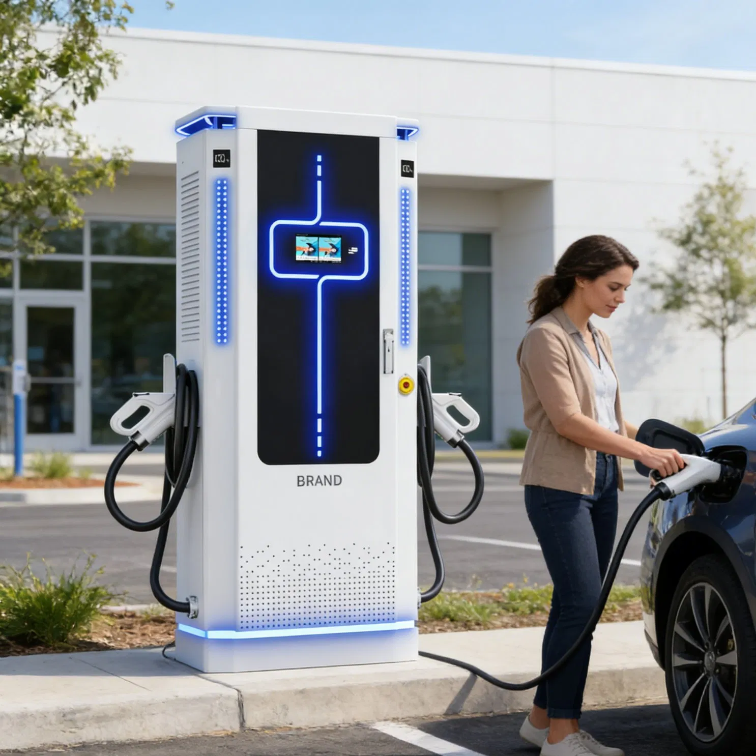 Electric Vehicle Charging Station 60kw 80kw 120kw 160kw 180kw 200kw 240kw. Charging Station Support The Ocpp Protocol, and Have EV Charging Station