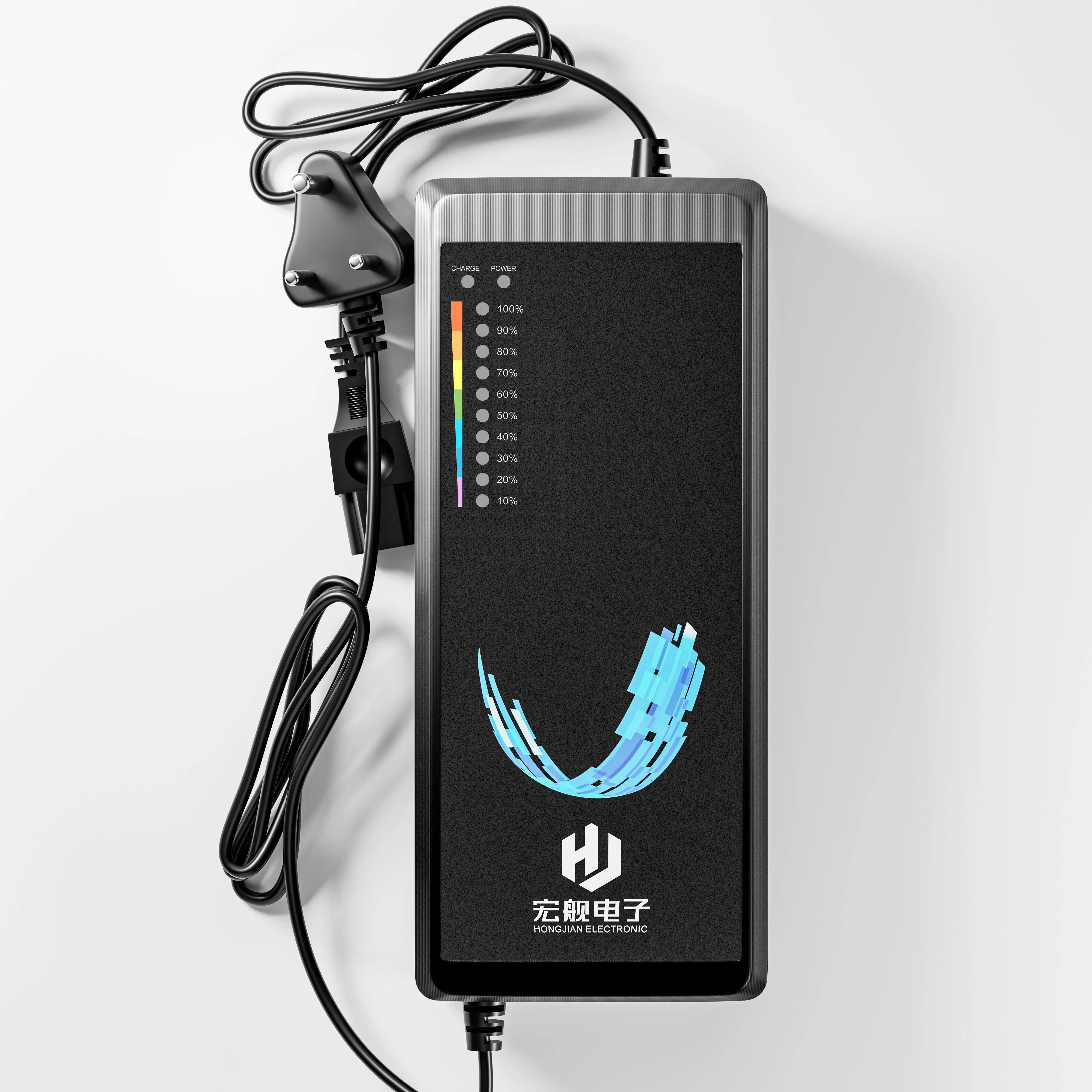 Advanced 48V 10A Aluminum Case Electric Bike/Scooter Charger Quick &amp; Secure AC DC Port with Excellent Charging Experience