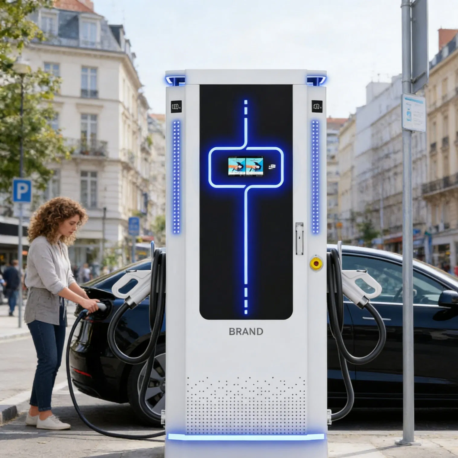 Electric Vehicle Charging Station 60kw 80kw 120kw 160kw 180kw 200kw 240kw. Charging Station Support The Ocpp Protocol, and Have EV Charging Station